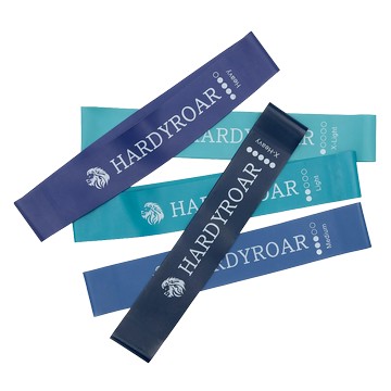 HardyRoar 乳膠環狀彈力帶5件組  1套  19 x 7 x 1 cm  混合色