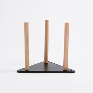 INK鐵製烤漆可調式碗架 黑