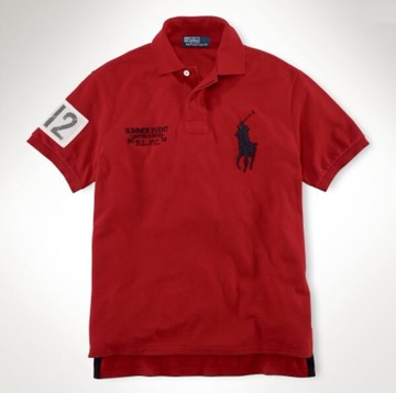 美國百分百【全新真品】Ralph Lauren RL POLO 大馬 男 紅色 短袖 上衣 馬球 網眼 超取免運 XS S號