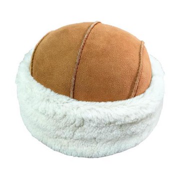 【米蘭精品】漁夫帽真皮盆帽-羊皮加絨加厚保暖護耳女帽子3色74il13