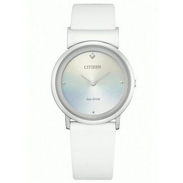 CITIZEN 星辰錶 L 系列 美麗愛琴海光動能錶(EG7070-14A)-31mm-多色貝皮革【刷卡回饋 分期0利率】【APP下單點數13倍送】