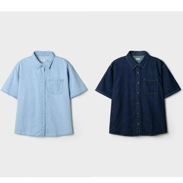 ✈️OaNa代購 韓國​​​SPAO 新款輕薄牛仔襯衫 SPYJG24G01