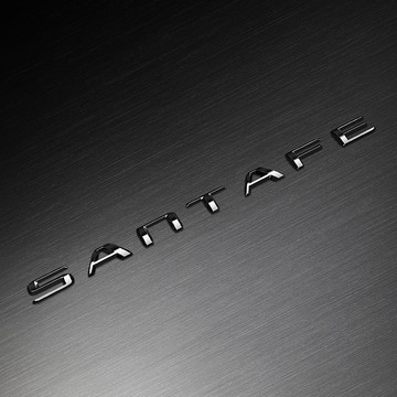 Brenton 寬版字母車標 BWE-STF  現代 Santa Fe  金屬鉻色