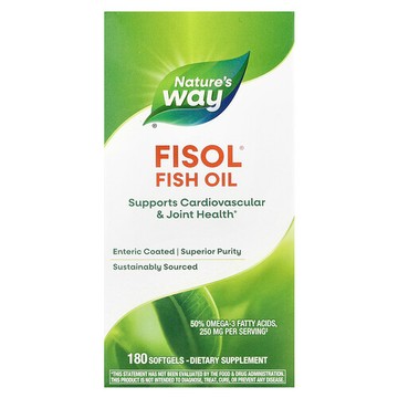 Nature's Way, Fisol，魚油，180 粒軟凝膠