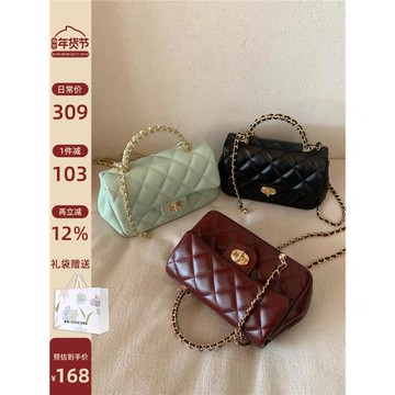 南風Chio2nd 流金時光小方包包女款通勤百搭手提包鏈條單肩斜挎包