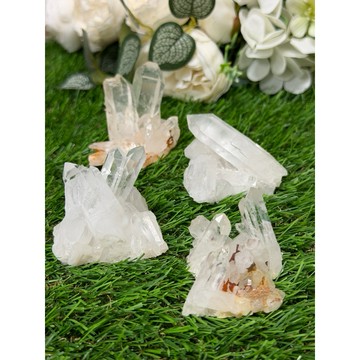 *掘晶*迷你白水晶簇 台灣證書天然白水晶 1/7上新｜菠蘿水晶簇 水晶手鍊 冥想淨化