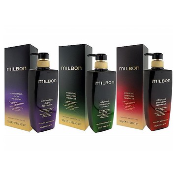 MILBON~黑凜系列護髮素(500g) 柔曜／漾澤／喚彈 款式可選