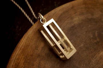 925 纯銀長立體吊咀(P22) -不包括銀鏈- 手作