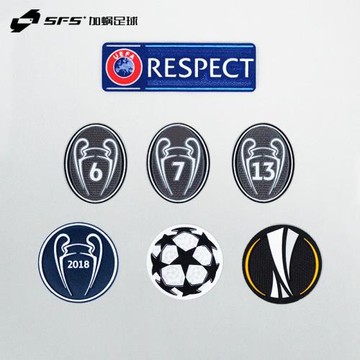 SFS 歐冠衛冕臂章 5/7/10/11/12冠章榮譽章 RESPECT臂章組合