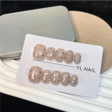 【YL.NAILmiumiuu】純手工甲片ins小紅書純欲百搭小鉆妹寶穿戴甲