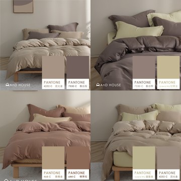 素色天絲60支-組合 / 床包枕套被套組 | AnDHouse 素色 顏色任搭 無印北歐風