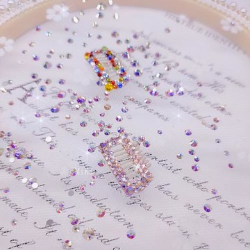 MiKi寵物發夾 寵物輕奢滿鉆梳夾約克夏發夾馬爾濟斯頭飾狗頭飾