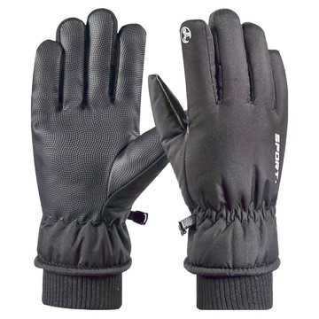 KissDiamond 勁暖防風防水 男用北極絨保暖手套 KDG-113 黑色  28cm  1雙