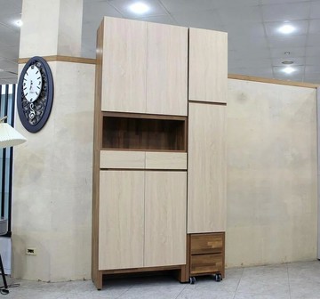 歐風別館威廉四尺梧桐+柚木集成雙色玄關鞋櫃基隆至台中免運費