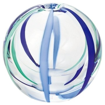 津輕 彩手鞠 一輪插  70 x 65mm  夏空花瓶