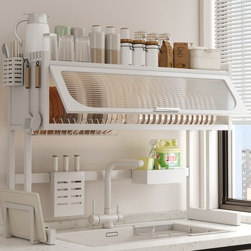 廚房水槽置物架【免運】多功能臺麵碗碟收納架 水池上瀝水架 碗盤槽碗架 廚房置物架 置物架 收納架 廚房收納架