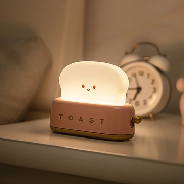 12H出貨🍞 麵包小夜燈 寶寶夜燈 多檔調整 充電 調光 臺燈 舒壓小夜燈 床頭小夜燈 LED 暖光 臥室 床頭