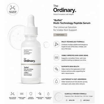 The Ordinary Buffet Multi-Technology Peptide Serum多重胜肽精華30ml