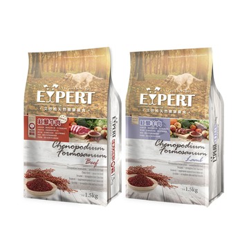 毛豆寵物expert 艾思柏天然健康狗飼料 成犬紅藜 15kg