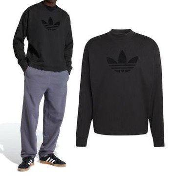 Adidas P Ess Long Tee 男款 黑色 運動 休閒 三葉草 國際碼 長袖 KD6575