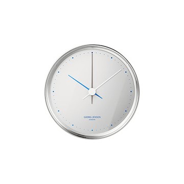 HK 典藏掛鐘（銀、藍針 Ø10 cm）