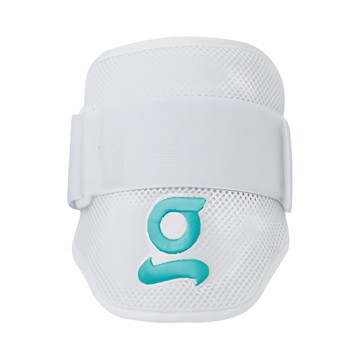 Greaten 極騰 打擊護肘 彈性鬆緊帶搭配日形環 特殊防護板拱形設計 内側止滑材質 棒球打擊適用  1個  白色  30-50 cm