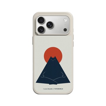 iPhone 17 Pro Max SolidX 貝殼灰 - ilovedoodle (Lim Heng Swee) - Cat Landscape - Meditation 貓咪冥想