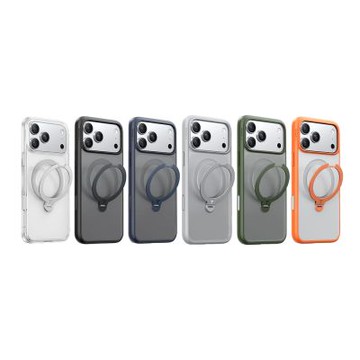 TORRAS 圖拉斯 Ostand Spin Magnetic iPhone 17 系列 相機按鍵旋轉支架防摔手機殼