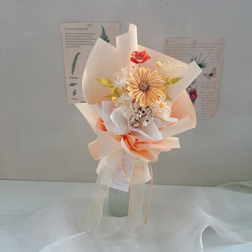 新品 | 帶著光向前邁進、太陽花花束、畢業花束、乾燥花束