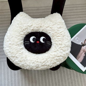 軟萌貓貓頭抱枕靠墊