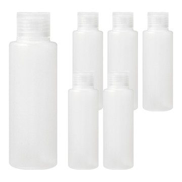 comet 掀蓋式分裝瓶 100ml  透明色  6個