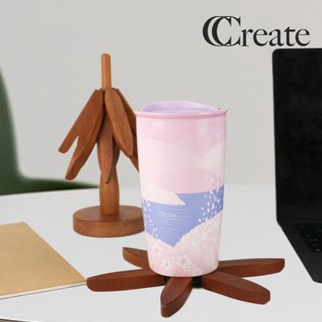 【CC家居】一棵樹實木隔熱墊  木頭杯墊鍋墊