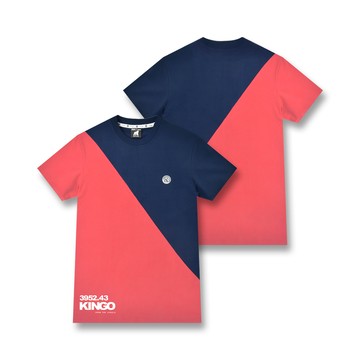 KINGO女款｜剪接配色T恤 412102