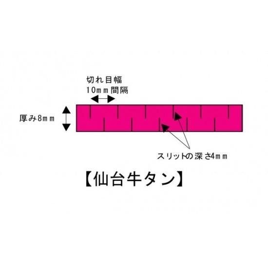 仙台名物　牛タン　1Kg　（約8人前 29〜30枚入)　真空冷凍