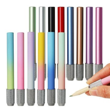 今天買明天到】廠家金屬鉛筆加長器 金屬延長器 鉛筆延長器接筆器雙頭鉛筆器加長器鉛筆套H320 SGJJ UBK