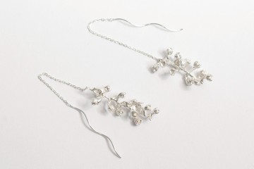 莓果的花萼 純銀手工耳線 可改夾