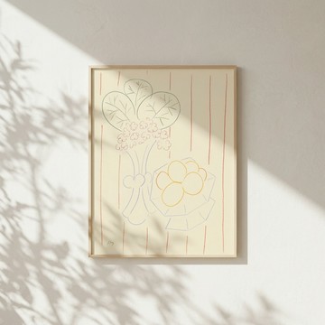 LIGHTO 掛畫｜馬諦斯 Henri Matisse｜Flowers and Fruits, S - 單買藝術相紙-中尺寸