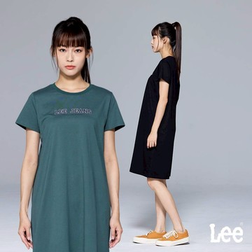 Lee JEANS 休閒短袖洋裝 綠色 黑色 LB401003
