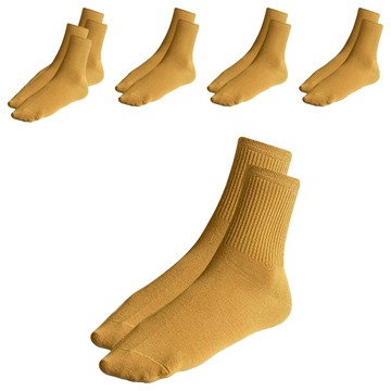 韓風INS多色文青純色百搭長襪 棉+聚酯纖維 全長26cm  土黃色  F