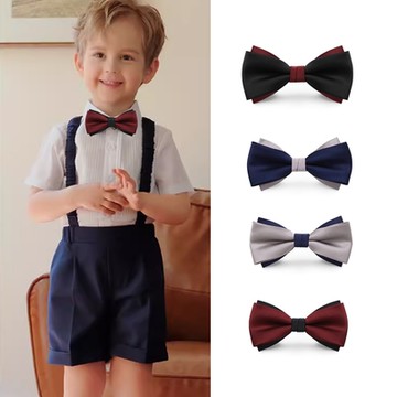 兒童領結錢翼百搭花童糾糾手工.Fuulai