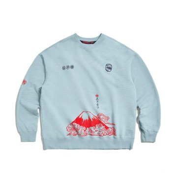 【江戶勝】雲山厚長袖T恤