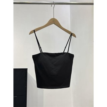 日單25夏季新款女裝棉混紡Bra短吊帶衫/加杯背心抹胸帶胸墊473998