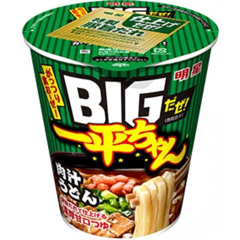 明星食品 BIGだぜ一平ちゃん 肉汁うどん 93g×12個入