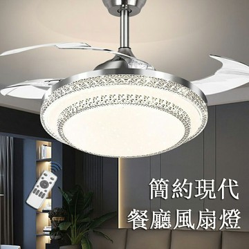 【免運】全光譜簡約現代餐廳風扇燈 客廳吊扇燈 北歐吊燈 循環風扇 電風扇
