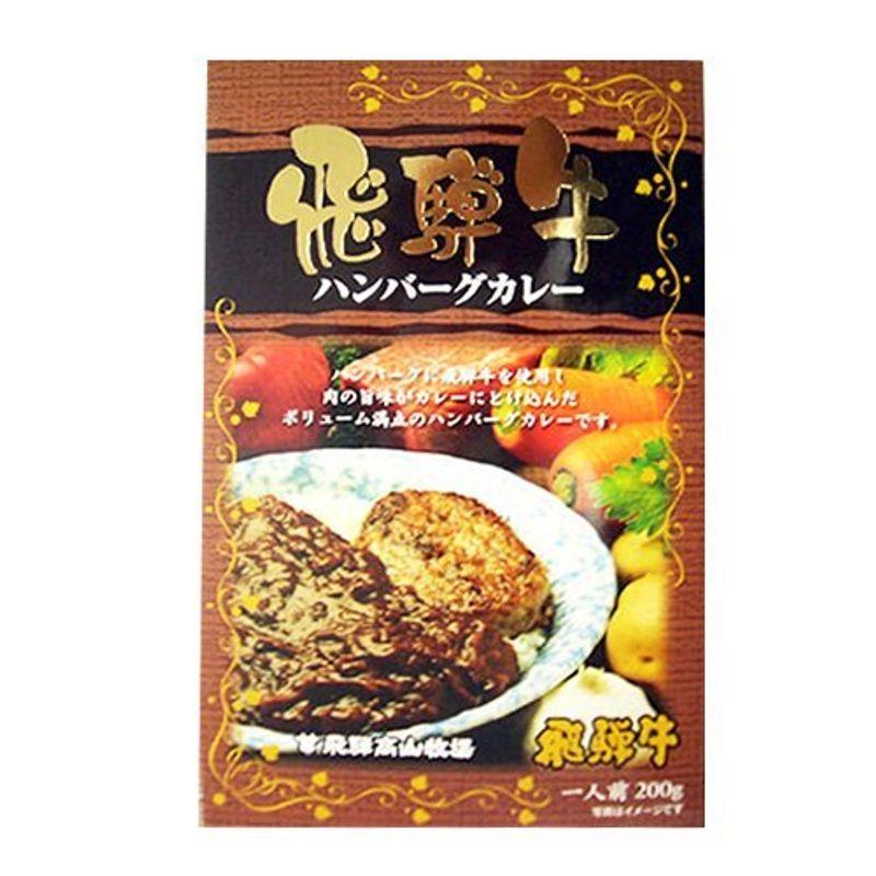 5箱セット 飛騨高山牧場 飛騨牛ハンバーグカレー 200g×5箱セット (箱入) 全国こだわりご当地カレー