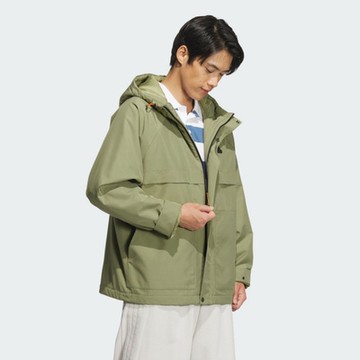 adidas 愛迪達 外套 男款 運動連帽外套 防風 保暖 亞規 TH WARM JKT 綠 JI6842 (S2839)