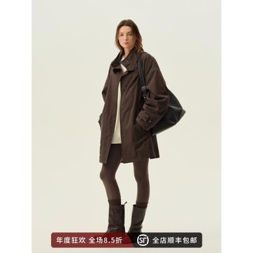 (免運)白弓通勤廓形寬松中長款加絨加厚棉衣女棉服外套2024年冬季52733