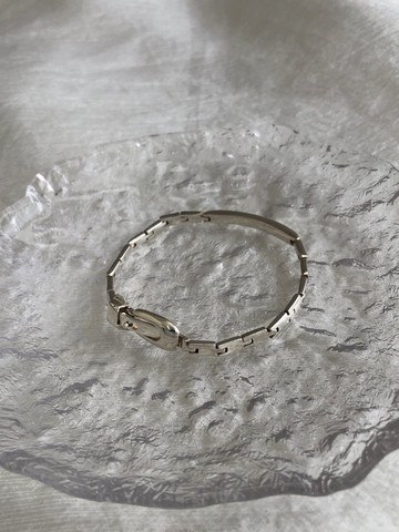 【日本直送 名牌中古包】GUCCI 古馳 手鍊 銀色 SILVER925 vintage 古著 舊款 eubebh