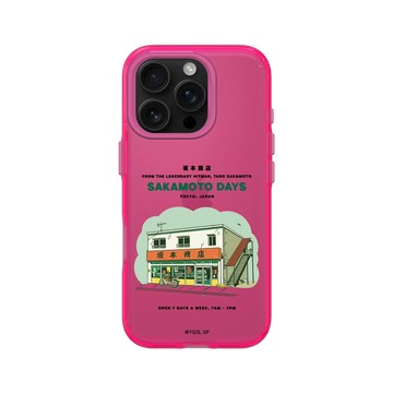 iPhone 16 Pro Clear 粉漾桃 - Sakamoto Days - 坂本商店