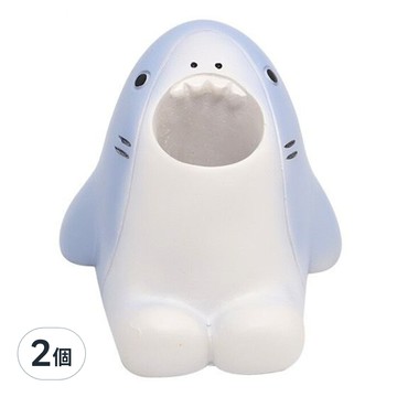 童趣可愛動物造型牙刷架  鯊魚  2個
